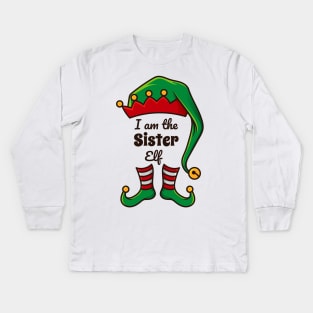 We Are The Elf Family Of Christmas Matching Kids Long Sleeve T-Shirt